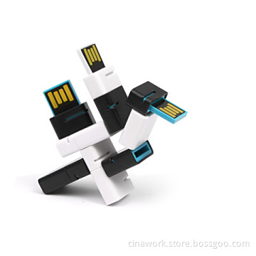 Plastic Portable USB 2.0 Metal Flash Memory Stick Storage Thumb U Disk
